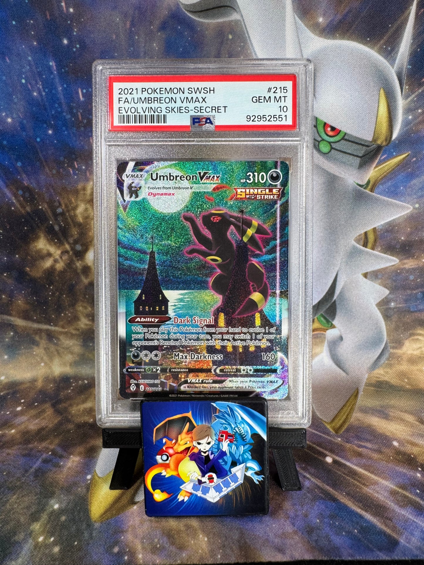 Pokemon TCG Evolving Skies Umbreon Vmax 215/203 PSA10